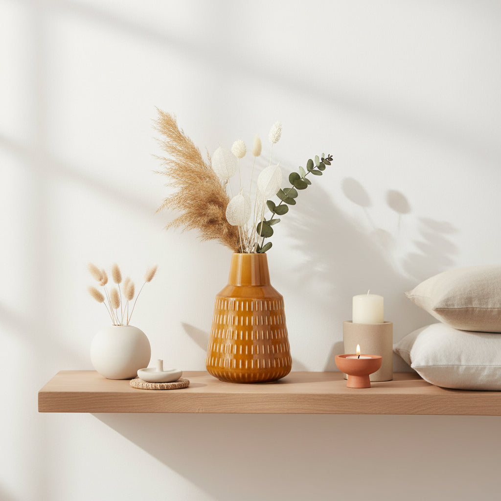 Vase en porcelaine minimaliste.