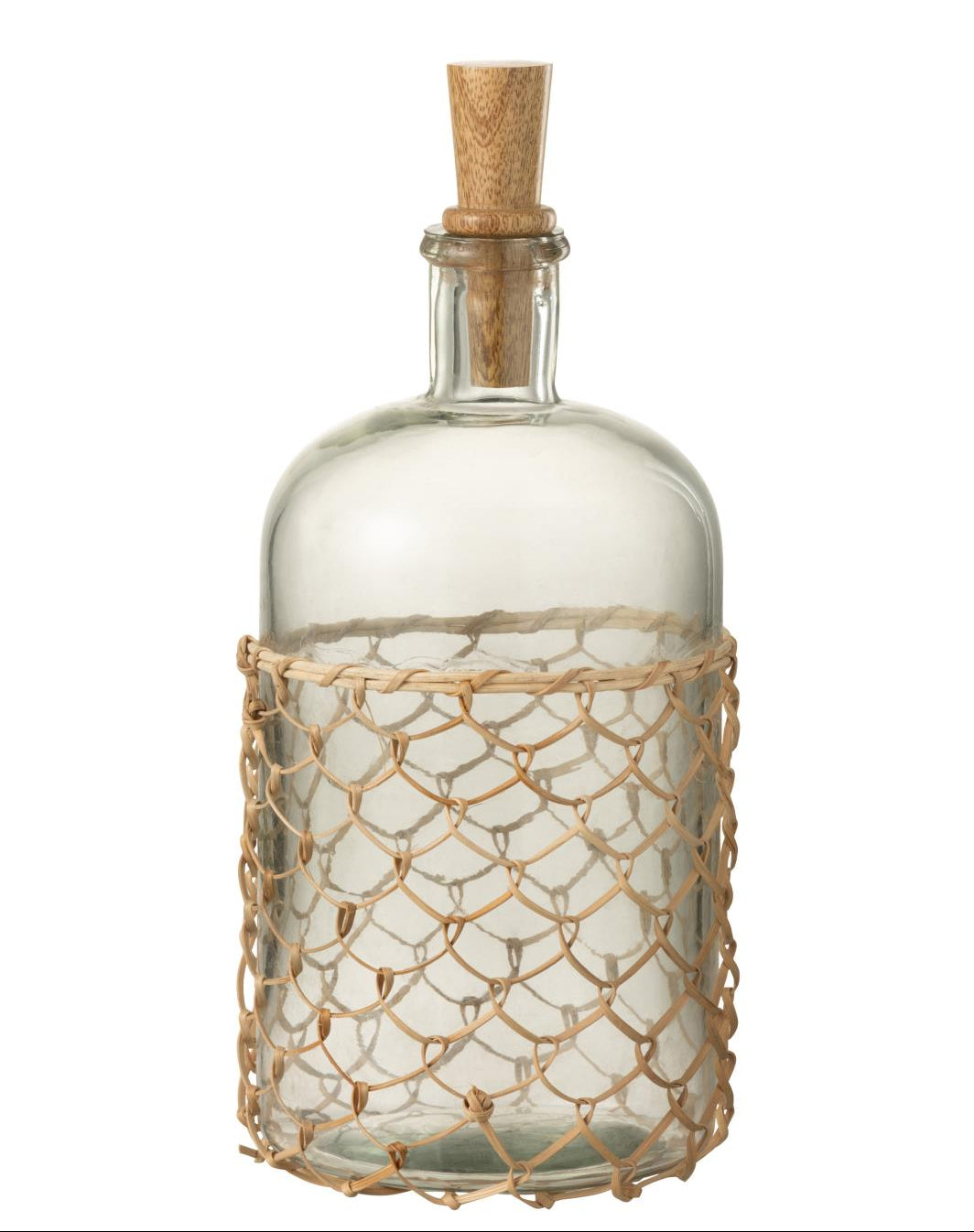  Packshot bouteille en verre jute et bois 