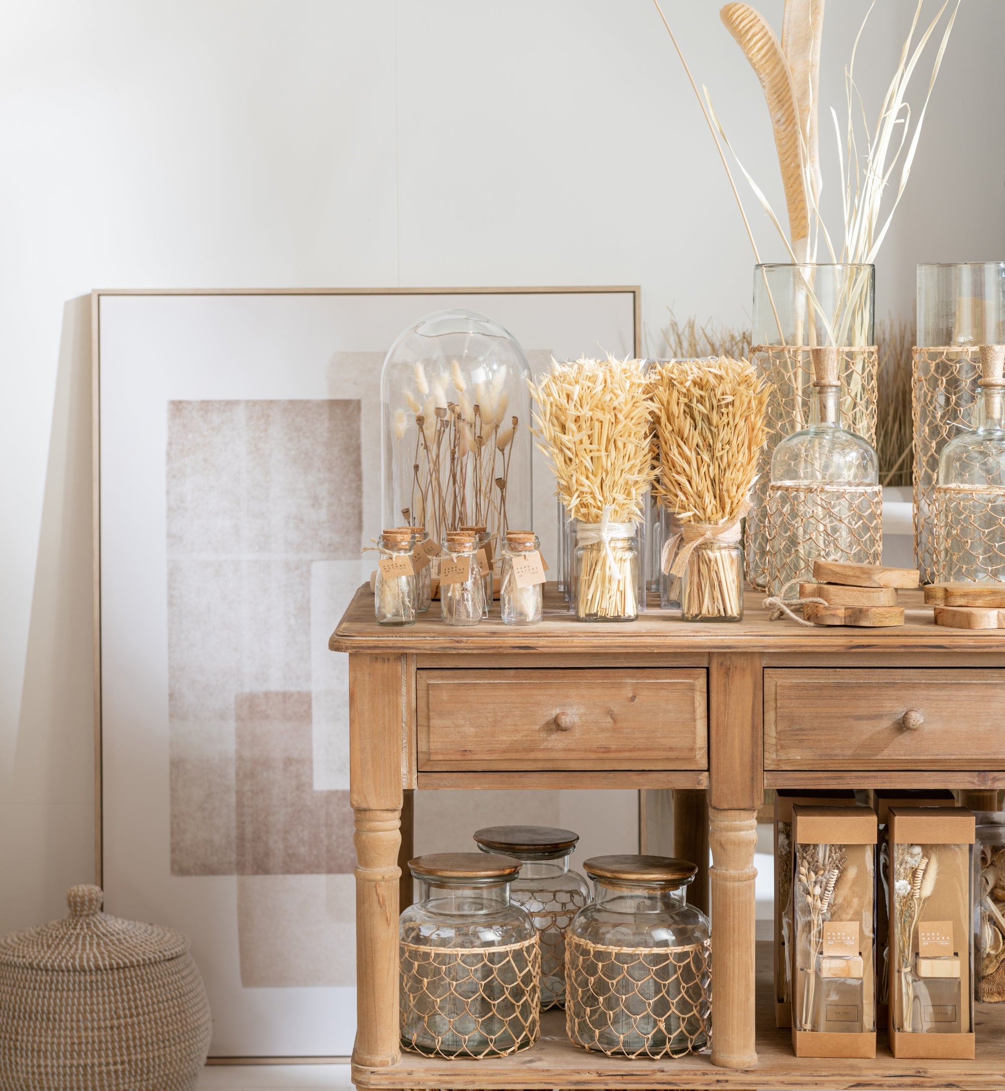 Bouteille en verre, style marin