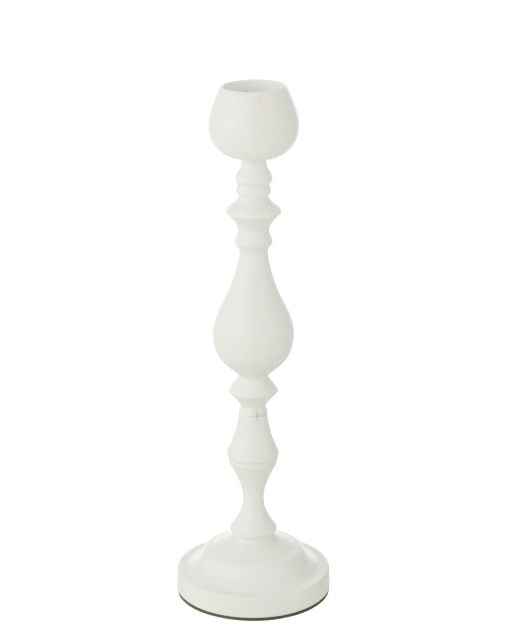 Grand chandelier blanc.